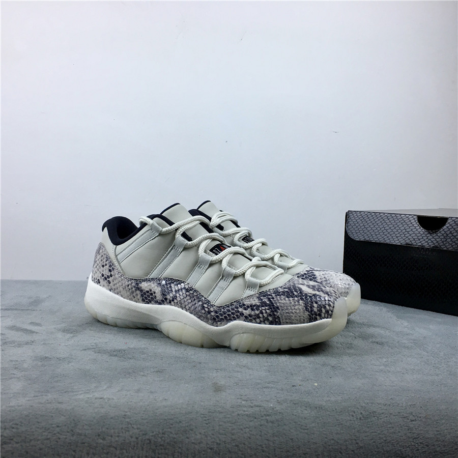 Air Jordan 11 Low SE Snakeskin Grey Shoes